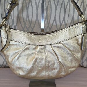 Coach 2009 Metallic Gold Shoulder Bag